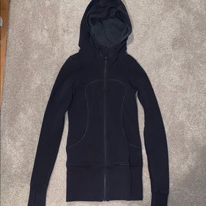 Lululemon black long athleta jacket